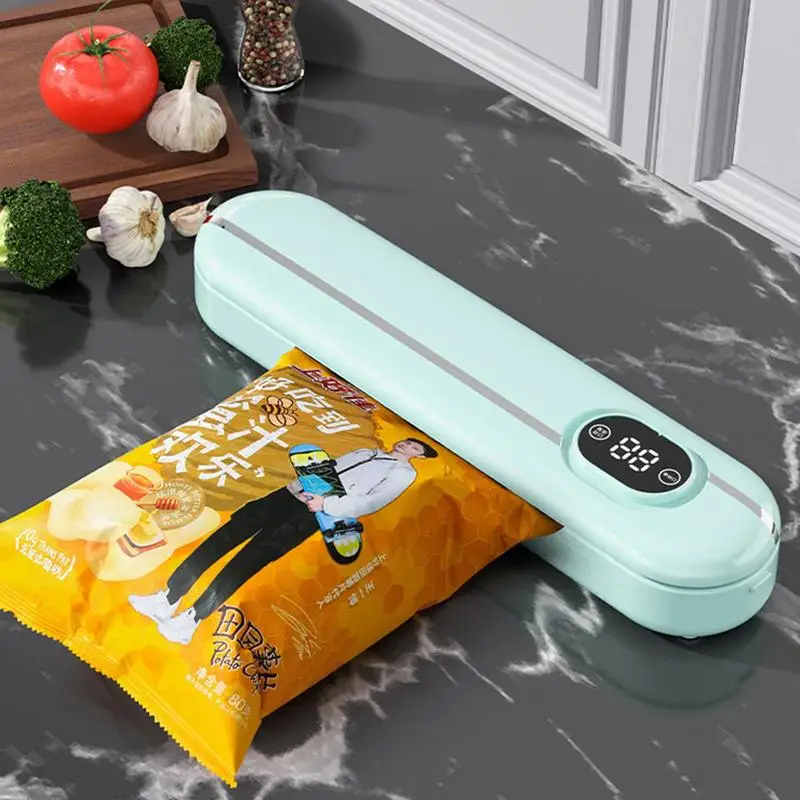 Bag Sealer Machine Mini Bag Sealer1 Touch Portable Bag Vacuum Heat Sealer Cutter Portable Plastic Bag Clip Sealing Machine
Bag Sealer Machine Mini Bag Sealer1 Touch Portable Bag Vacuum Heat Sealer Cutter Portable Plastic Bag Clip Sealing Machine