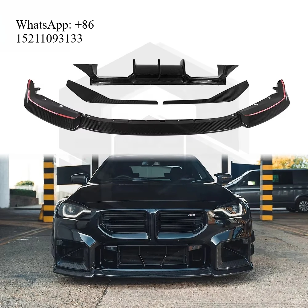 Dry Carbon Fiber CT V1 Style Upgrade Body Kits for G87 M2 Coupe Front Scoop Bumper Lip Splitter Rear Diffuser Lower Spoiler
Dry Carbon Fiber CT V1 Style Upgrade Body Kits for G87 M2 Coupe Front Scoop Bumper Lip Splitter Rear Diffuser Lower Spoiler