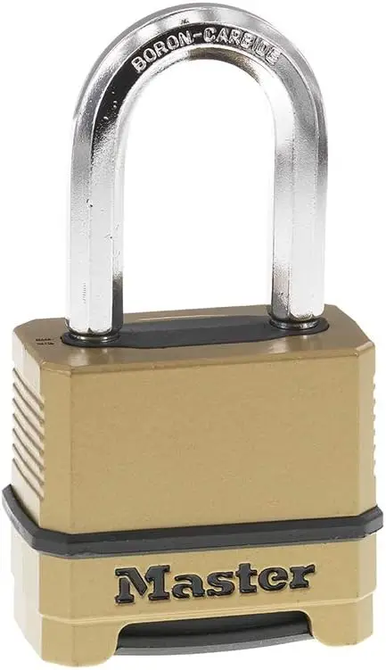 Heavy Duty Combination Lock for Outdoor Use, Resettable 4 Digit Padlock with Brass Finish
Heavy Duty Combination Lock for Outdoor Use, Resettable 4 Digit Padlock with Brass Finish