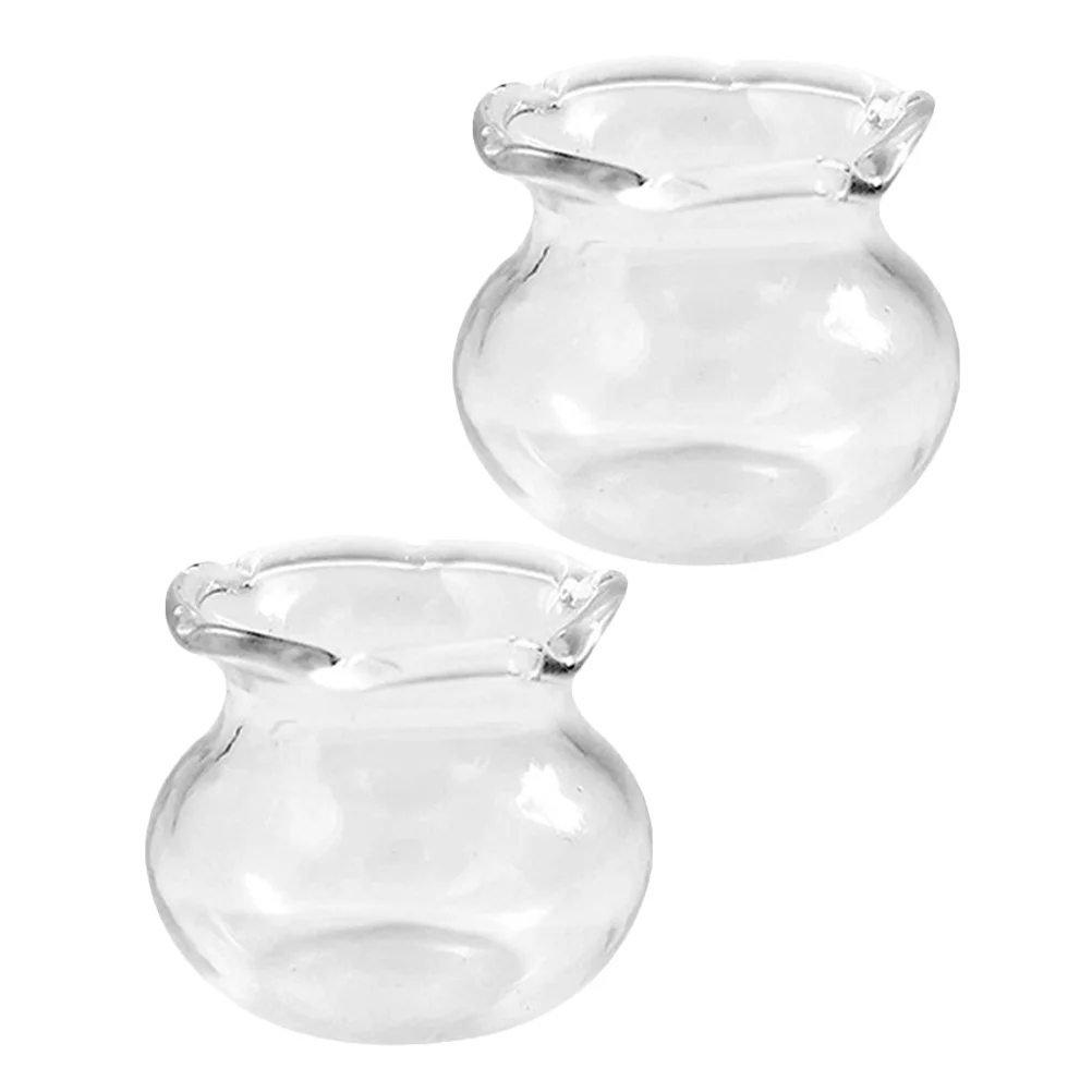 2 Pcs Mini Glass Fish Tank Round Bowl Toy Aquarium Tiny Fake Spring Hanging Decoration Small Ornament
2 Pcs Mini Glass Fish Tank Round Bowl Toy Aquarium Tiny Fake Spring Hanging Decoration Small Ornament