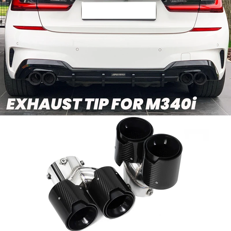 1 пара автомобильных насадок из углеродного волокна для BMW G20 G21 M340i 2019 2020 2021, насадка на глушитель выхлопной трубы M Performance, выхлопная система
1 пара автомобильных насадок из углеродного волокна для BMW G20 G21 M340i 2019 2020 2021, насадка на глушитель выхлопной трубы M Performance, выхлопная система