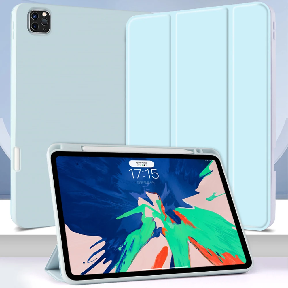 Smart Tablet Protective Case TPU Silicone Scratch and Shockproof Ultra Thin Fashion Pen Holder Fit for iPad Pro11/10.9/10.2/10.5
Smart Tablet Protective Case TPU Silicone Scratch and Shockproof Ultra Thin Fashion Pen Holder Fit for iPad Pro11/10.9/10.2/10.5