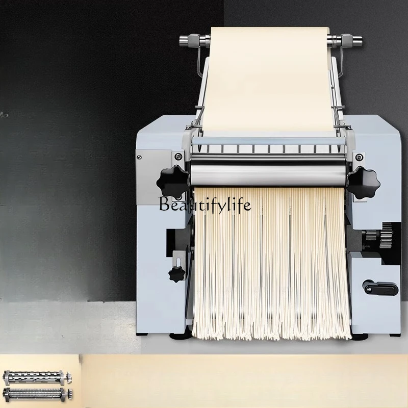 Desktop kneading and cutting machine Electric knife cutting noodle machine Stainless steel large rolling dumpling skin machine
Desktop kneading and cutting machine Electric knife cutting noodle machine Stainless steel large rolling dumpling skin machine