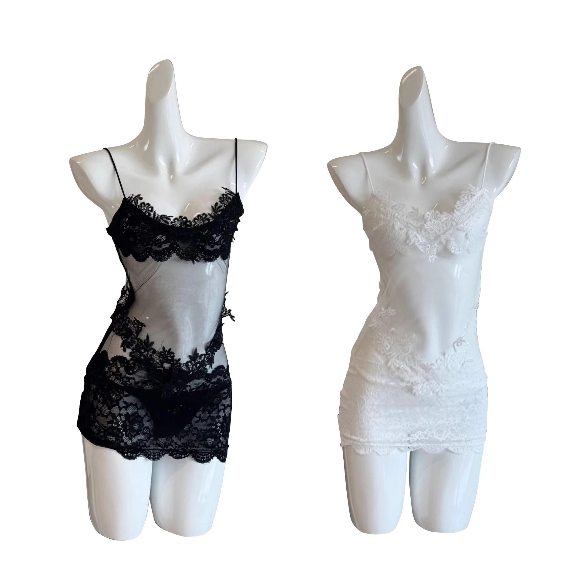 Dulzura Sexy Elegant Sleeveless Backless Slim See Through Lace Ruffles Patchwork Suspender Mini Dress Evening Party Club Clothes
Dulzura Sexy Elegant Sleeveless Backless Slim See Through Lace Ruffles Patchwork Suspender Mini Dress Evening Party Club Clothes