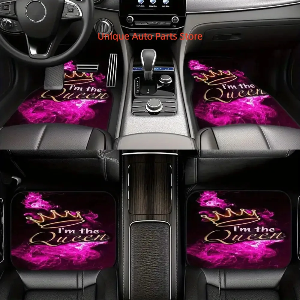 4pcs Queen Theme Car Floor Mats, Stylish Car Interior for Compact Cars, Vans, SUVs And More Suitable for Gifting Relatives And F
4pcs Queen Theme Car Floor Mats, Stylish Car Interior for Compact Cars, Vans, SUVs And More Suitable for Gifting Relatives And F