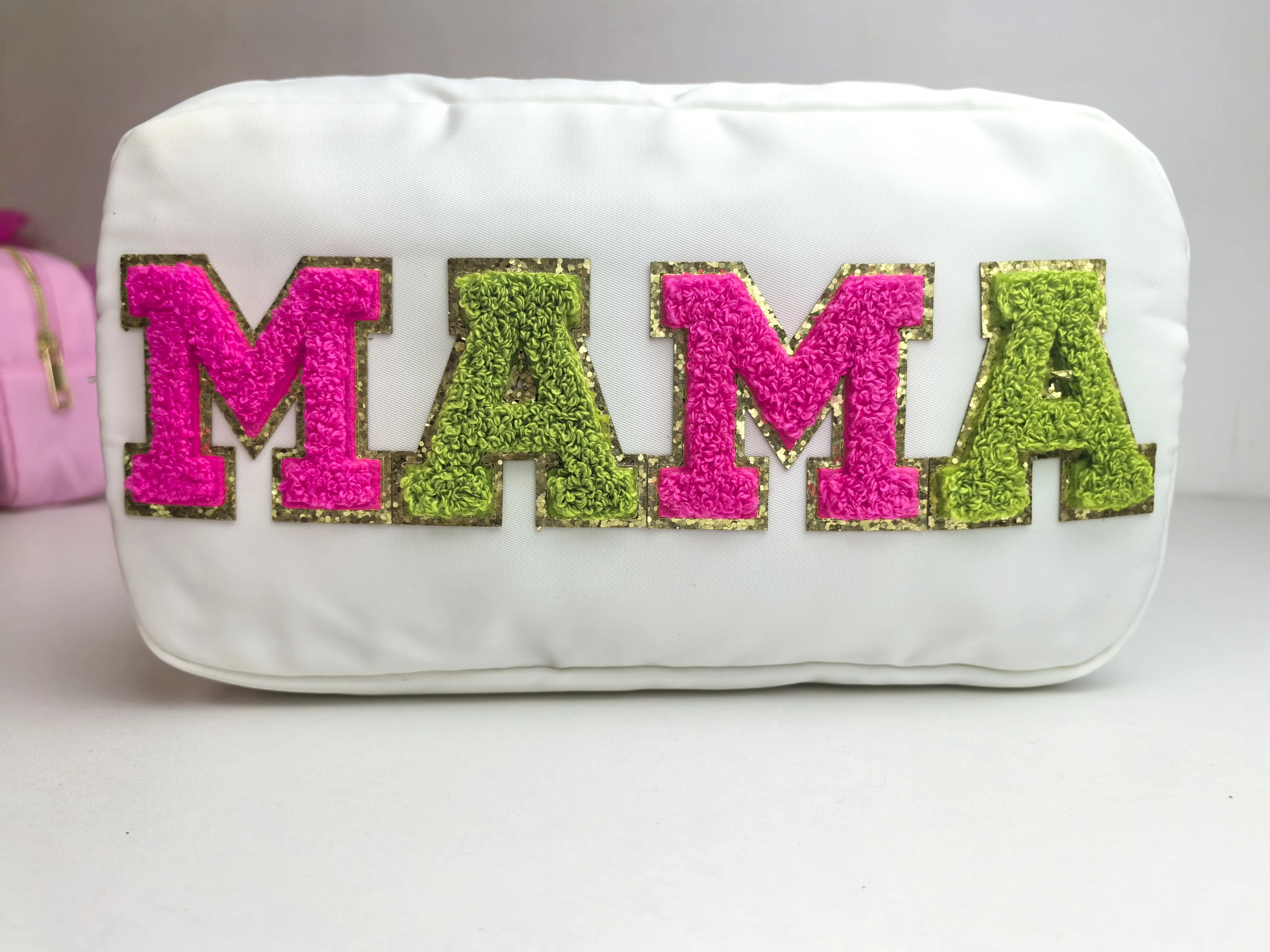 MAMA Preppy Corduroy Travel Cosmetic Pouch Bag Soft Makeup Storage Toiletry bag for Women Girl
MAMA Preppy Corduroy Travel Cosmetic Pouch Bag Soft Makeup Storage Toiletry bag for Women Girl