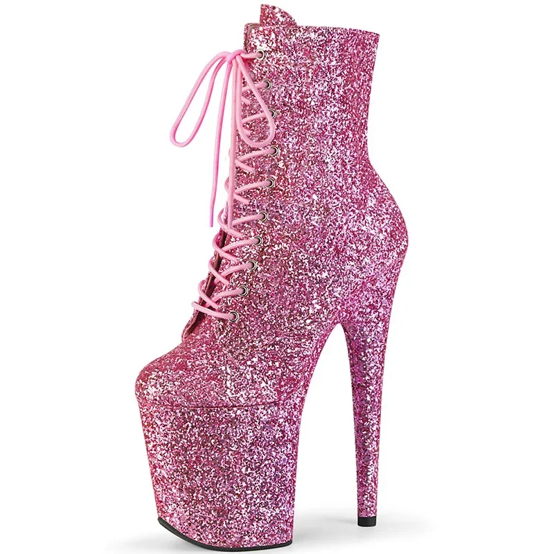 20CM Glitter Pole Dance High Heels Nightclub Platform Short Boots Sexy Catwalk Plus Size Lace Up Women's Boots
20CM Glitter Pole Dance High Heels Nightclub Platform Short Boots Sexy Catwalk Plus Size Lace Up Women's Boots