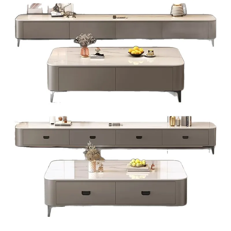 TV Cabinet Living Room Small Apartment Light Luxury High-end Rock Slab Household New Storage Storage Coffee Table
TV Cabinet Living Room Small Apartment Light Luxury High-end Rock Slab Household New Storage Storage Coffee Table