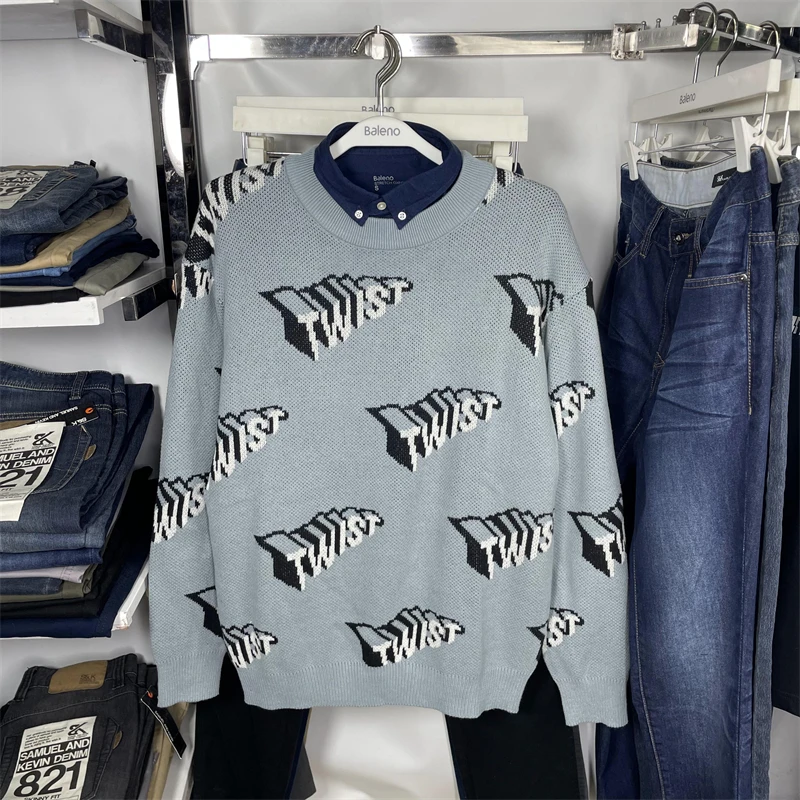 Модный круглый трикотаж Ne, мужской повседневный свитер Lazy Trend, зимний сезон, длинный свек, свободный крой, вязаный свитер на голову
Модный круглый трикотаж Ne, мужской повседневный свитер Lazy Trend, зимний сезон, длинный свек, свободный крой, вязаный свитер на голову