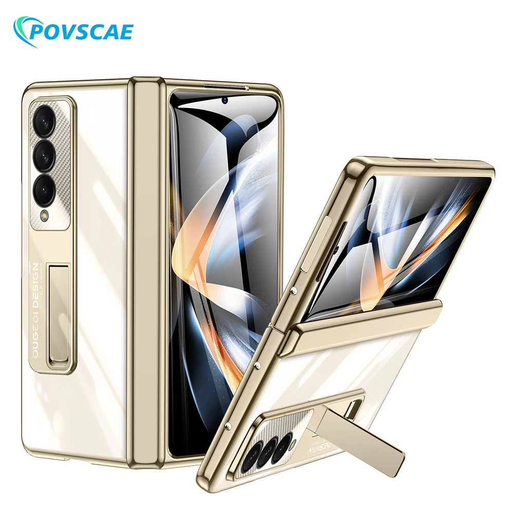 Luxury Plating Phone Case For Samsung Galaxy Z Fold 4 Full-body Hinge Protection with Screen Protector Z Fold 4 Shockproof Cover
Luxury Plating Phone Case For Samsung Galaxy Z Fold 4 Full-body Hinge Protection with Screen Protector Z Fold 4 Shockproof Cover