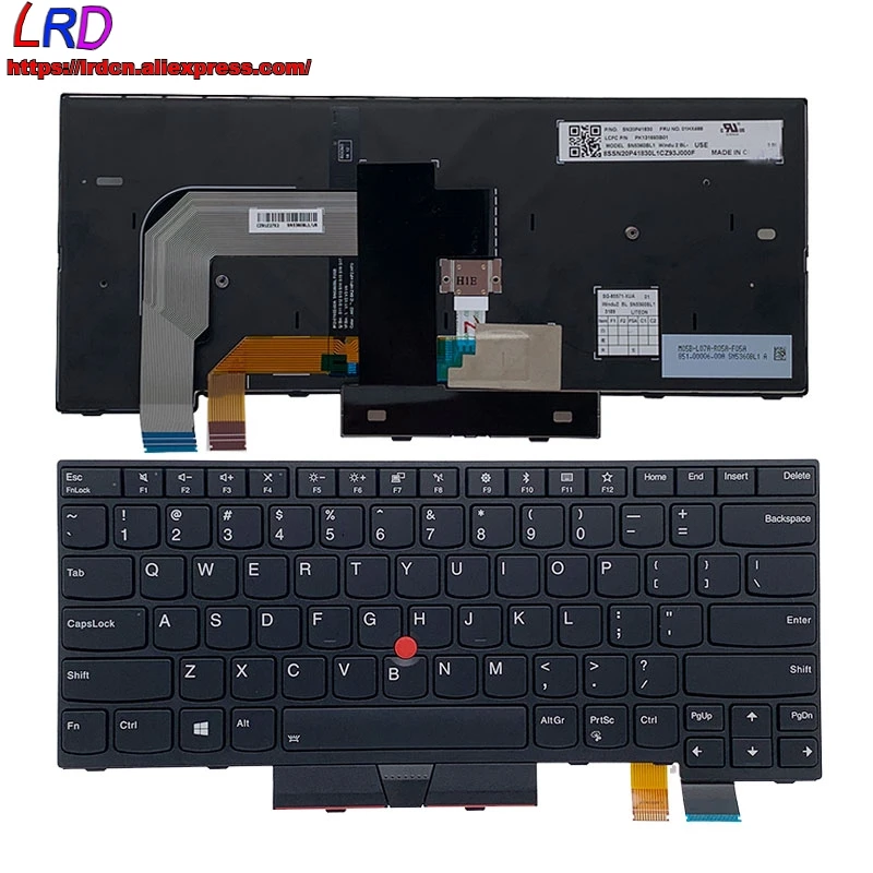 Американская английская новая клавиатура с подсветкой для ноутбука Lenovo Thinkpad T470 A475 T480 A485
Американская английская новая клавиатура с подсветкой для ноутбука Lenovo Thinkpad T470 A475 T480 A485