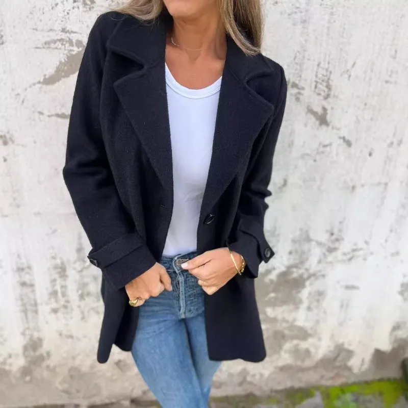 2024 Autumn/Winter New Women's Woolen Coat Casual Loose Collar Fake Pocket Cardigan
2024 Autumn/Winter New Women's Woolen Coat Casual Loose Collar Fake Pocket Cardigan