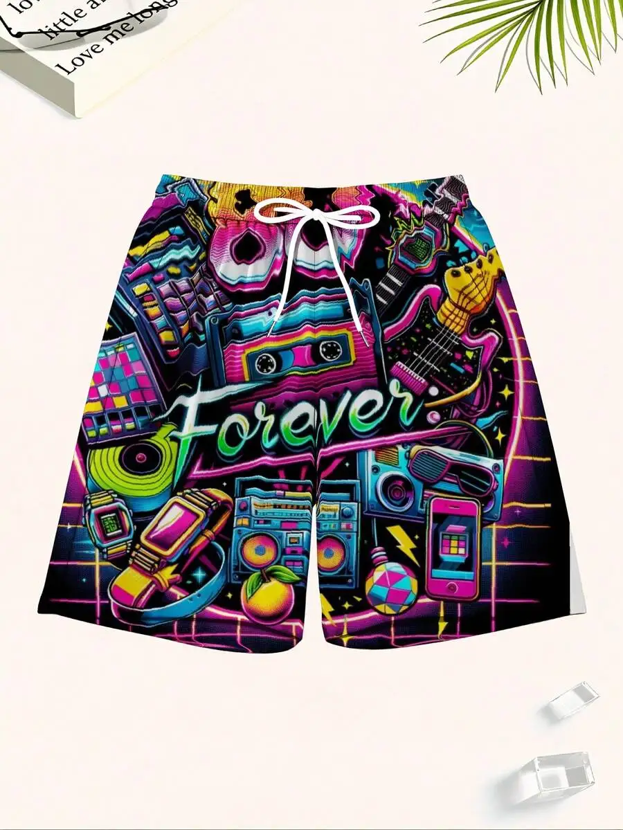 90s Forever Neon Retro Music Swim Trunks Men Beach Shorts Drawstring Vibrant 80s 90s Pop Culture Graphics
90s Forever Neon Retro Music Swim Trunks Men Beach Shorts Drawstring Vibrant 80s 90s Pop Culture Graphics