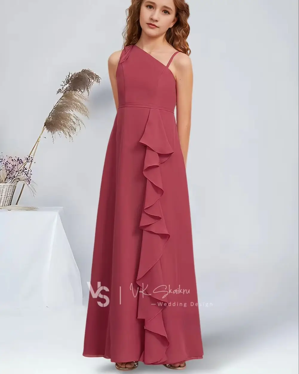 BB Kids A-Line Asymmetrical Floor-Length Chiffon Junior Bridesmaid Dresses Cinnamon Rose Beautiful Flower Girl Dresses Party Kid
BB Kids A-Line Asymmetrical Floor-Length Chiffon Junior Bridesmaid Dresses Cinnamon Rose Beautiful Flower Girl Dresses Party Kid