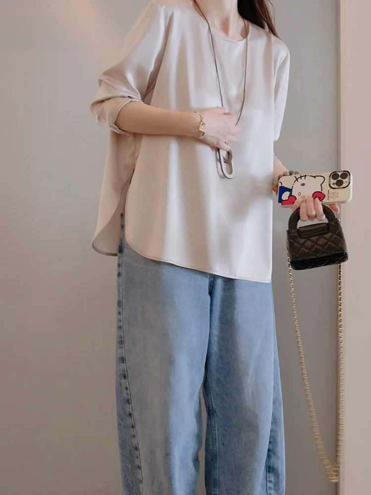 Летняя акция PKHHK: Новая ацетатная сатиновая легкая повседневная рубашка для города и на каждый день
Летняя акция PKHHK: Новая ацетатная сатиновая легкая повседневная рубашка для города и на каждый день