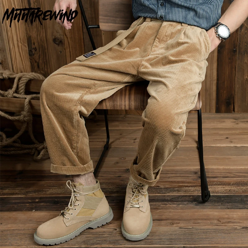 Fall Winter Man Pants Japanese Retro Daily Casual Pants Corduroy Mid Waist Straight Loose Pant with Belt Fashion Trousers Youth
Fall Winter Man Pants Japanese Retro Daily Casual Pants Corduroy Mid Waist Straight Loose Pant with Belt Fashion Trousers Youth