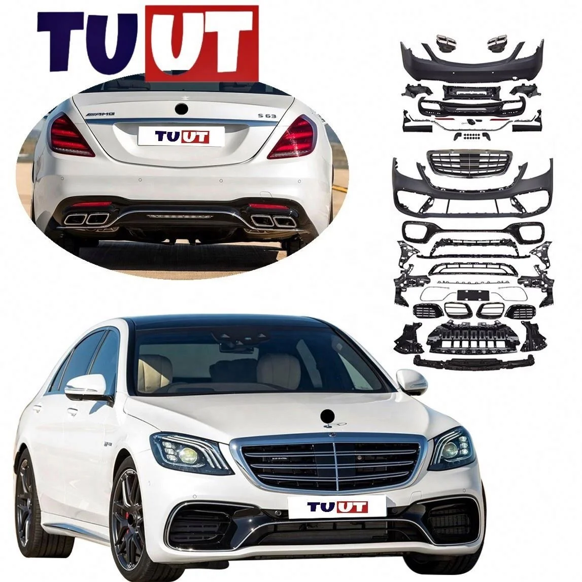 TuuT Auto Facelift Refit Body Kit For Mercedes-Benz S-Class W222 2017-2020 Update to Racing S63 Style
TuuT Auto Facelift Refit Body Kit For Mercedes-Benz S-Class W222 2017-2020 Update to Racing S63 Style