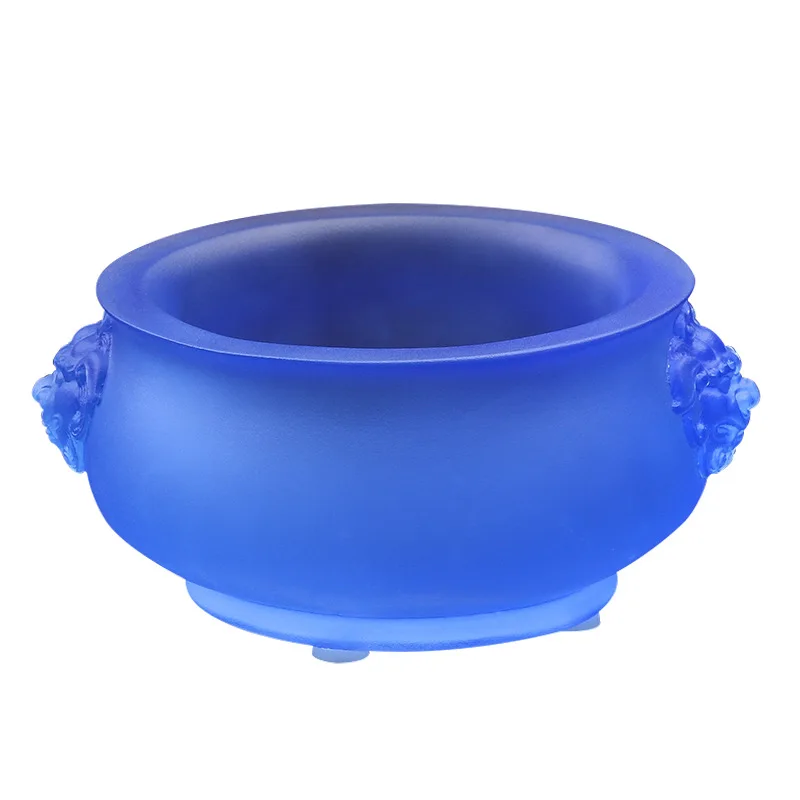 Incense burner ornament incense insert three-legged burner yellow blue lion ear Daming Xuande burner
Incense burner ornament incense insert three-legged burner yellow blue lion ear Daming Xuande burner