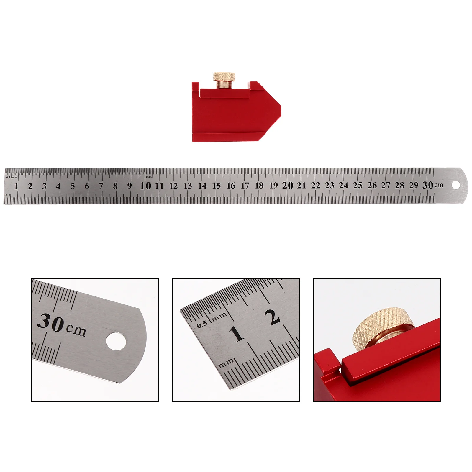 1 Set Brass Stop Limiters Stainless Steel Measuring Tool For Woodworking Manual Marking Locator Cut Drywall Line Instrument
1 Set Brass Stop Limiters Stainless Steel Measuring Tool For Woodworking Manual Marking Locator Cut Drywall Line Instrument
