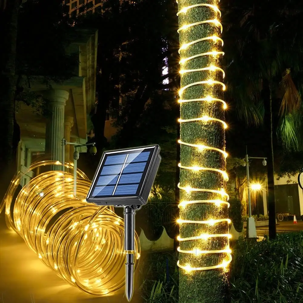 Solar-Powered Outdoor String Lights 7m 10m 22m 8 Modes Waterproof Garden Lamp for Tree Patio Fence Patio Christmas Fairy Light
Solar-Powered Outdoor String Lights 7m 10m 22m 8 Modes Waterproof Garden Lamp for Tree Patio Fence Patio Christmas Fairy Light