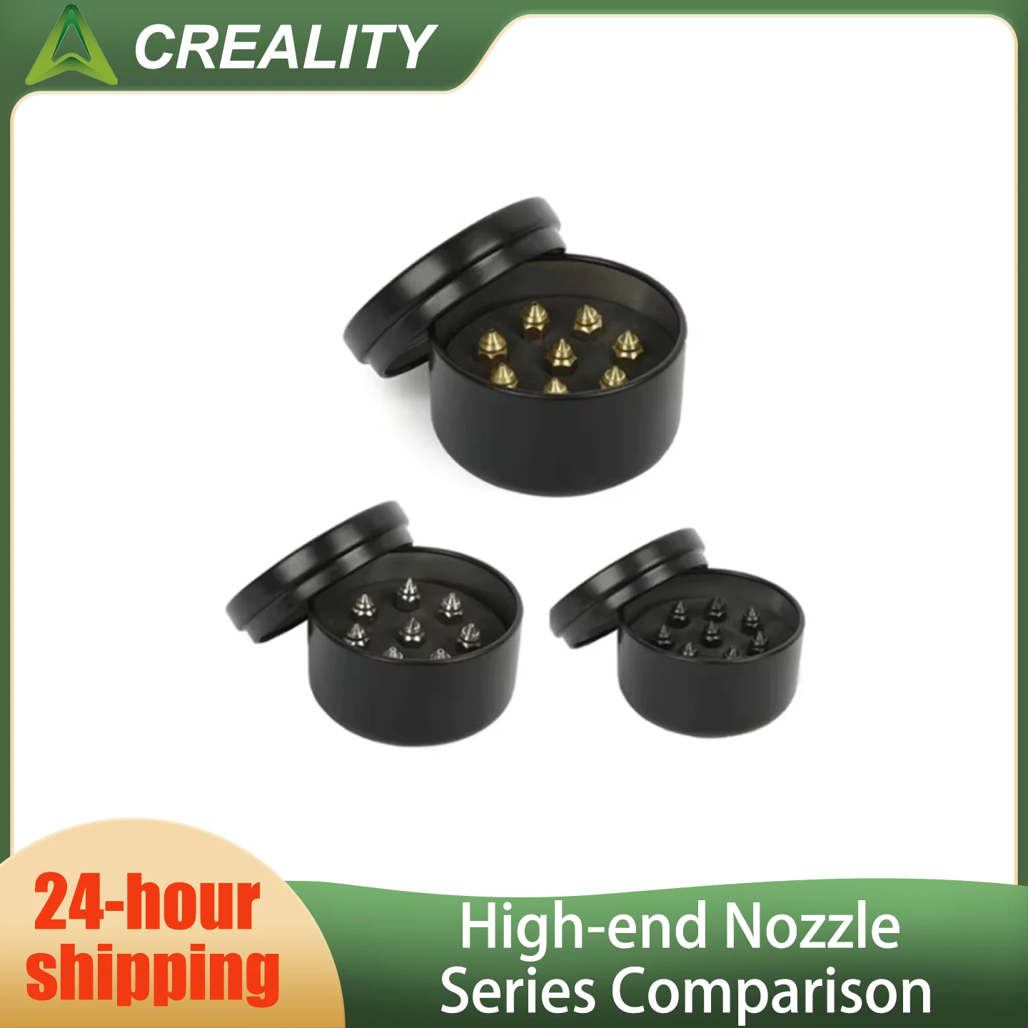 CREALITY New High-end Brass Nozzle Kit or Hardened Steel Nozzle Kit or Copper Alloy Nozzle Kit 8pcs/Set 0.25mm/0.4mm/0.6mm/0.8mm
CREALITY New High-end Brass Nozzle Kit or Hardened Steel Nozzle Kit or Copper Alloy Nozzle Kit 8pcs/Set 0.25mm/0.4mm/0.6mm/0.8mm