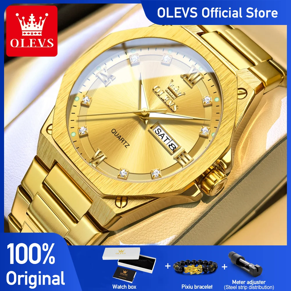 OLEVS 3736 Unique Quartz Movement Watch For Men Stainless Steel Night Light 30m Waterproof Calendar Window Watch For Men
OLEVS 3736 Unique Quartz Movement Watch For Men Stainless Steel Night Light 30m Waterproof Calendar Window Watch For Men