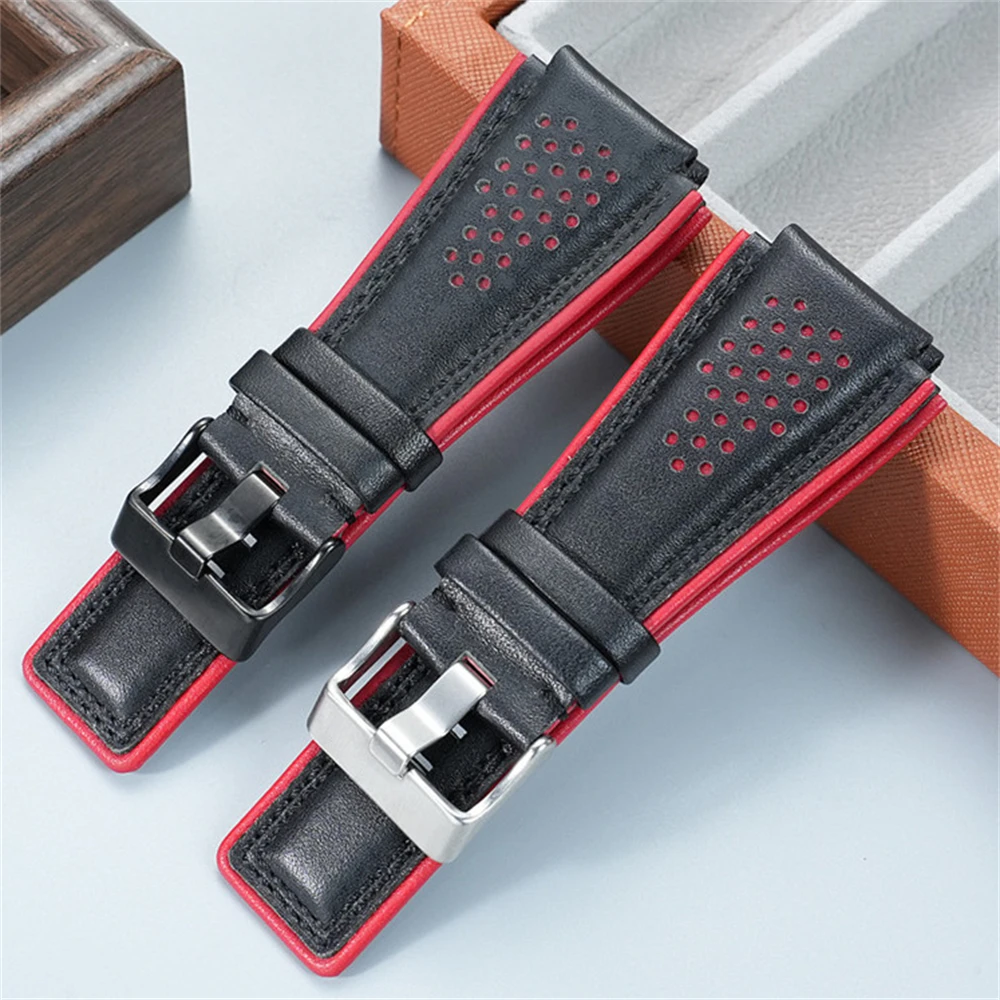 Raised 24mm watchband for BR01 BR03 leather strap men's cowhide watch band accessories
Raised 24mm watchband for BR01 BR03 leather strap men's cowhide watch band accessories