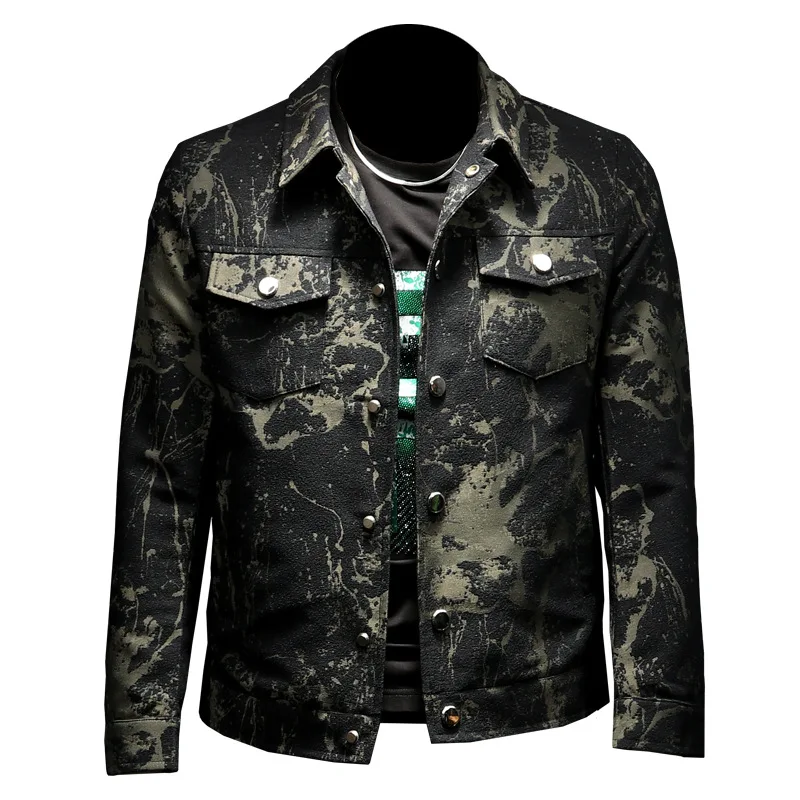 New Floral Bomber Jacket Men Autumn Korean Slim Baseball Collar Rib Sleeve Personalized Black Coat Fashion Windbreaker Hip Hop
New Floral Bomber Jacket Men Autumn Korean Slim Baseball Collar Rib Sleeve Personalized Black Coat Fashion Windbreaker Hip Hop