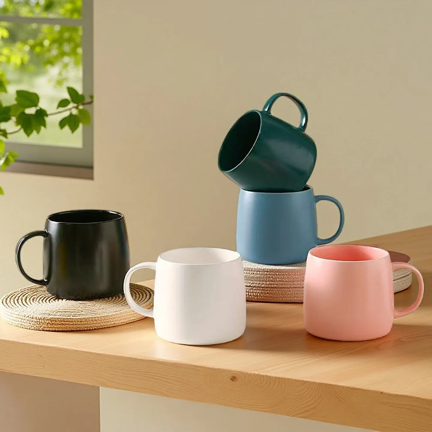 500ml Solid Color Ceramic Coffee Mug Minimalist Style Men's Large Capacity Office Water Cup Women's Home Couple Big Belly Mug
500ml Solid Color Ceramic Coffee Mug Minimalist Style Men's Large Capacity Office Water Cup Women's Home Couple Big Belly Mug