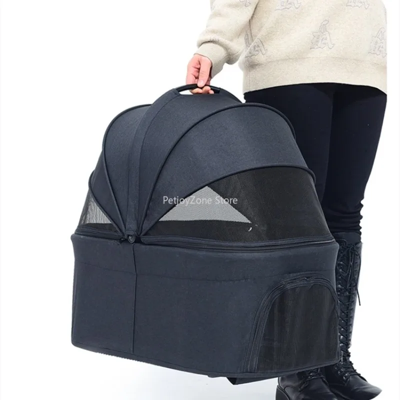 Multi Functional 3-in-1 Portable Handle Pet Stroller With Basket One-key To Fold Travel Carts For Puppy And Kitten
Multi Functional 3-in-1 Portable Handle Pet Stroller With Basket One-key To Fold Travel Carts For Puppy And Kitten