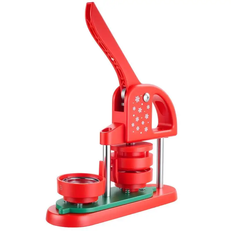 Button Maker Machine, 2.28 in, Plastic Pin Maker with 100pcs Button Parts, Circle Cutter and Hex Wrenches, Reinforced Ergonomic Handle, for DIY Badges, Personalized Pins and Key Chains, Red
Button Maker Machine, 2.28 in, Plastic Pin Maker with 100pcs Button Parts, Circle Cutter and Hex Wrenches, Reinforced Ergonomic Handle, for DIY Badges, Personalized Pins and Key Chains, Red