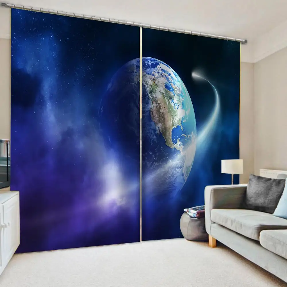 Beautiful Photo Fashion Customized 3D Curtains Blue Starry sky curtain personality curtains
Beautiful Photo Fashion Customized 3D Curtains Blue Starry sky curtain personality curtains