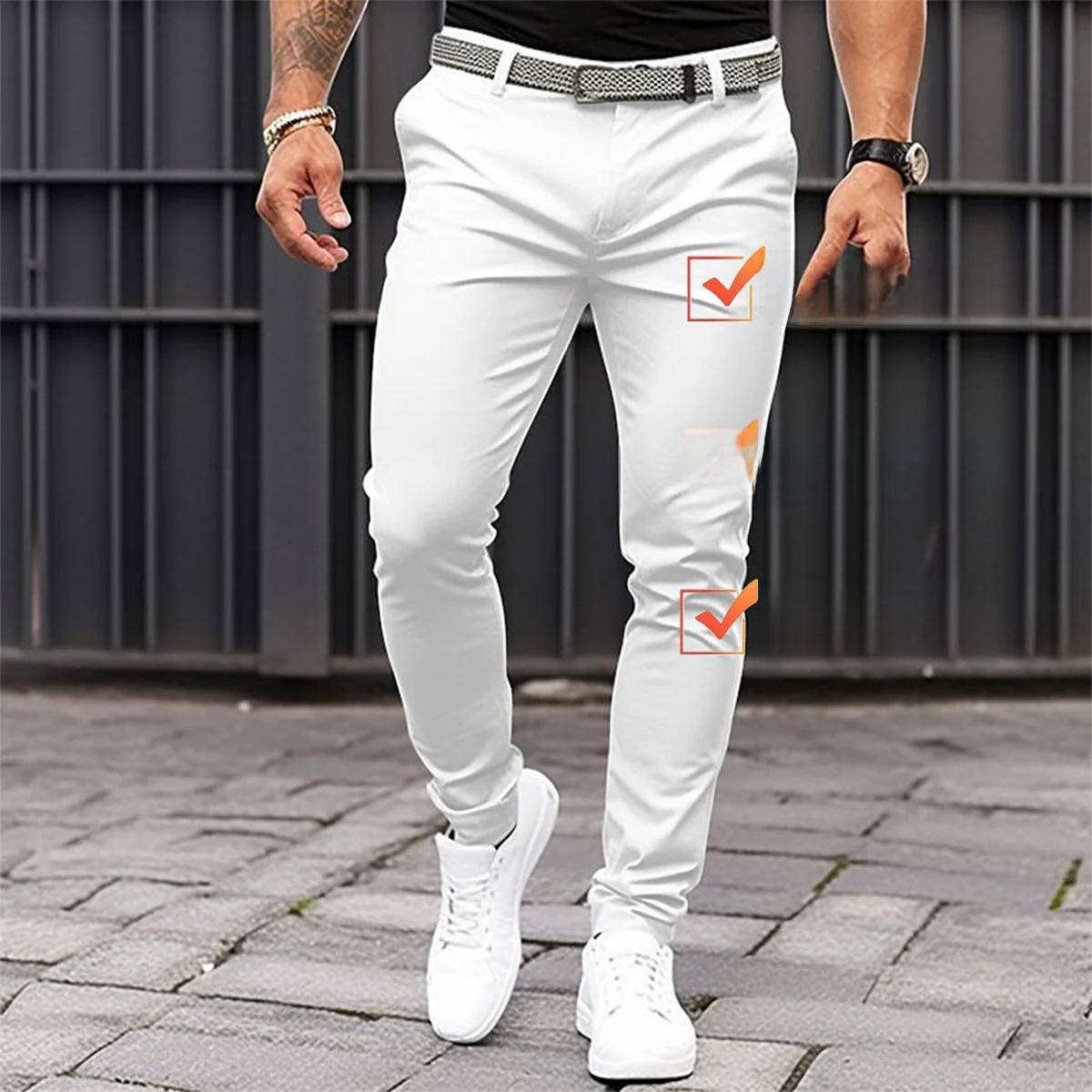 Men's Business Casual Slim Fit Long Pants Zipper Pocket mid Waist Trousers Independent Station Cross Border Youth Pure Color
Men's Business Casual Slim Fit Long Pants Zipper Pocket mid Waist Trousers Independent Station Cross Border Youth Pure Color