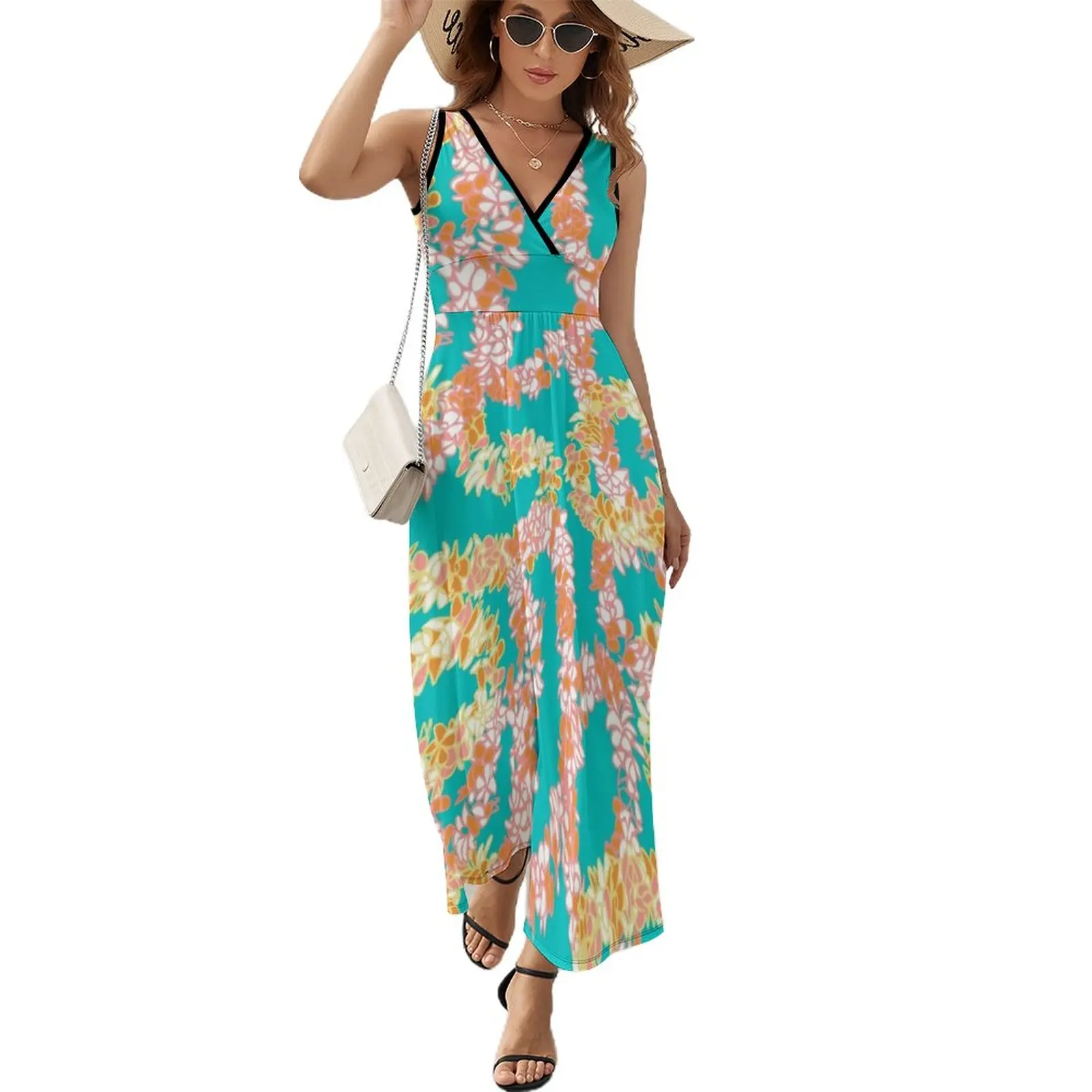Flower Lei Necklaces on Blue Sleeveless Dress Womens dresses dresses for special events prom dress
Flower Lei Necklaces on Blue Sleeveless Dress Womens dresses dresses for special events prom dress