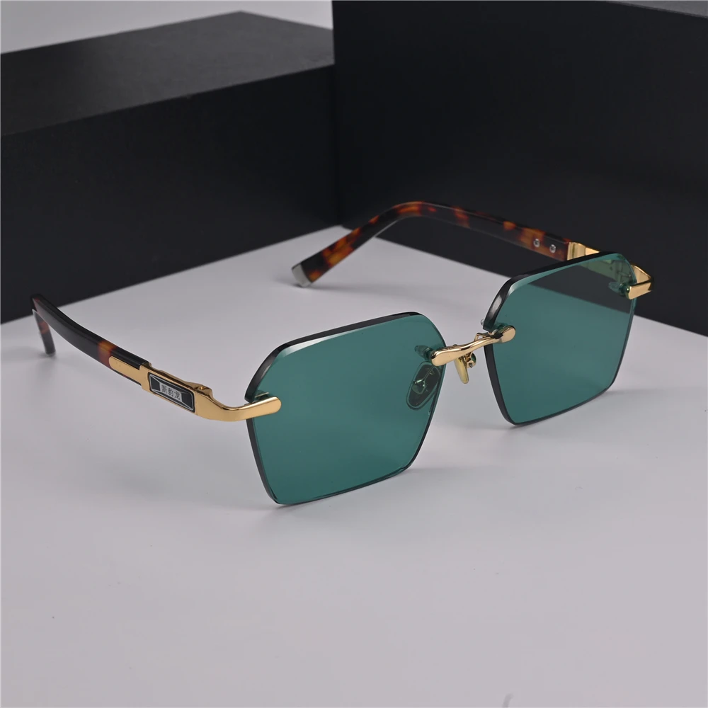 Zerosun Green Crystal Stone Sunglasses Male Sun Glasses for Men Rimless Natural Mineral Shades Anti Eye Dry Eyewear Anti Scratch
Zerosun Green Crystal Stone Sunglasses Male Sun Glasses for Men Rimless Natural Mineral Shades Anti Eye Dry Eyewear Anti Scratch