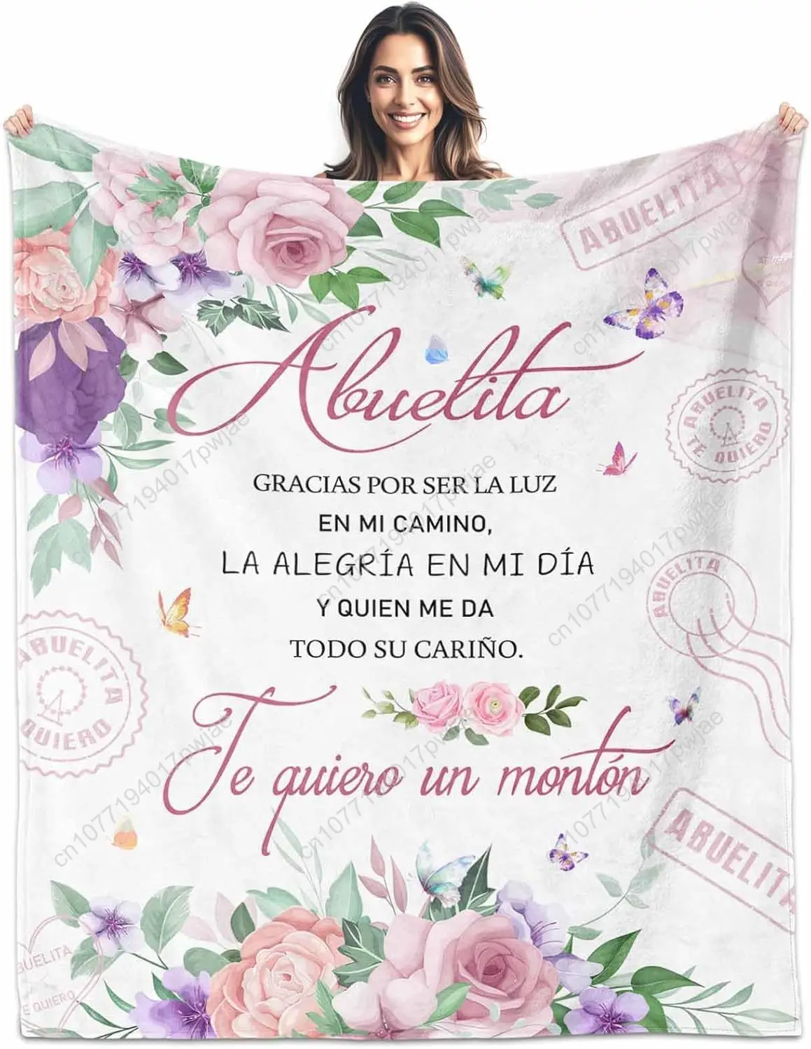 Abuela Gifts in Spanish, Abuelita Blanket 60"X50", Regalos para Abuela en Español, Grandma Gifts in Spanish, Great Grandma Birth
Abuela Gifts in Spanish, Abuelita Blanket 60"X50", Regalos para Abuela en Español, Grandma Gifts in Spanish, Great Grandma Birth