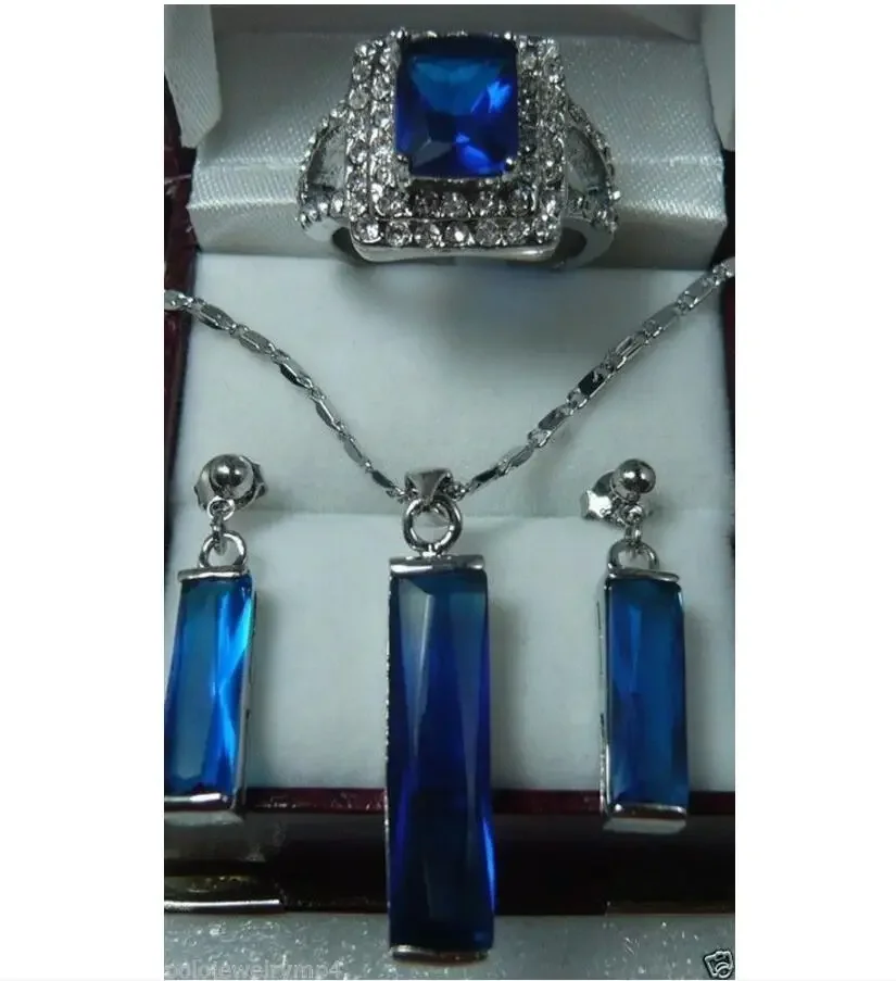 hot sell new - Jewelry Blue Crystal Earrings Pendant Ring(#7.8.9) sets watch wholesale Quartz stone CZ crystal
hot sell new - Jewelry Blue Crystal Earrings Pendant Ring(#7.8.9) sets watch wholesale Quartz stone CZ crystal