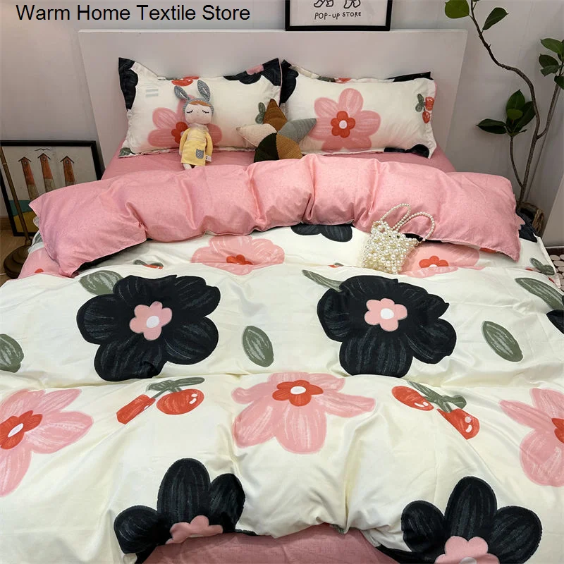 Pastoral Ins Floral Bedding Set Girls Twin Queen Size Duvet Cover Flat Sheet Pillowcase Bed Linen Kids Adult Simple Home Textile
Pastoral Ins Floral Bedding Set Girls Twin Queen Size Duvet Cover Flat Sheet Pillowcase Bed Linen Kids Adult Simple Home Textile