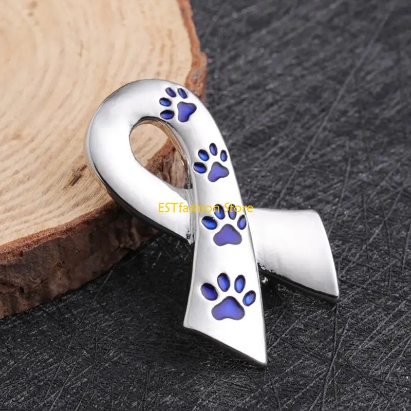 Y5GC Exquisite Dog Paw Print Ribbon Brooch Pin Awareness Breastpin Sign Corsage Clothes Jewelry Brooches Pin
Y5GC Exquisite Dog Paw Print Ribbon Brooch Pin Awareness Breastpin Sign Corsage Clothes Jewelry Brooches Pin