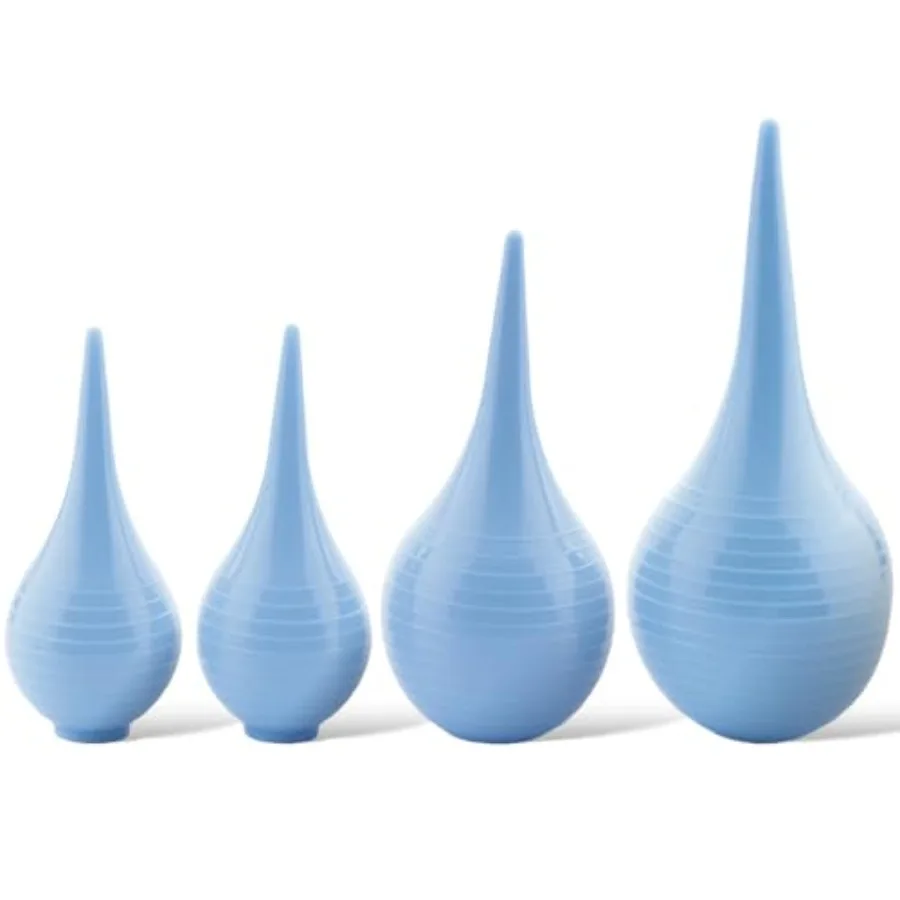 4 Pack Hand Bulb Ear Syringes, Professional Soft Reusable Rubber Suction Ear Syringe Ball, Manual Fluid Suction Device Ear Wash
4 Pack Hand Bulb Ear Syringes, Professional Soft Reusable Rubber Suction Ear Syringe Ball, Manual Fluid Suction Device Ear Wash