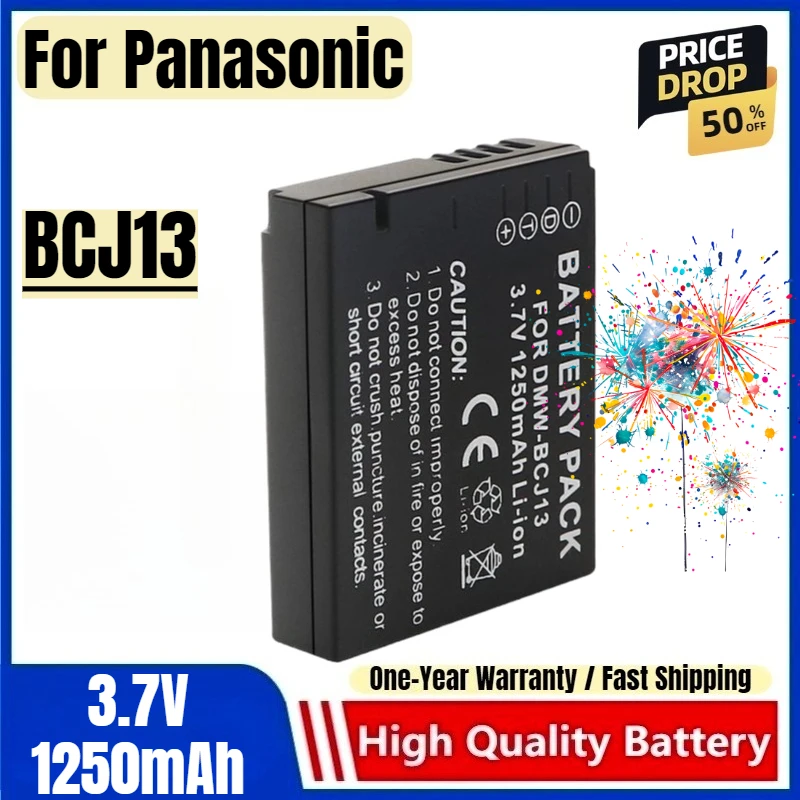 BCJ13 Battery 3.7V 1250mAh Rechargeable Batteries and Charger for Panasonic Camera Battery Charger Battery
BCJ13 Battery 3.7V 1250mAh Rechargeable Batteries and Charger for Panasonic Camera Battery Charger Battery