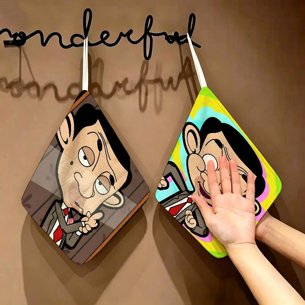 Funny Cartoon Mr. Bean Soft Polyester Cotton Towel, Hanging Kitchen Style Hand Wiping Cloth For Restaurant Home
Funny Cartoon Mr. Bean Soft Polyester Cotton Towel, Hanging Kitchen Style Hand Wiping Cloth For Restaurant Home