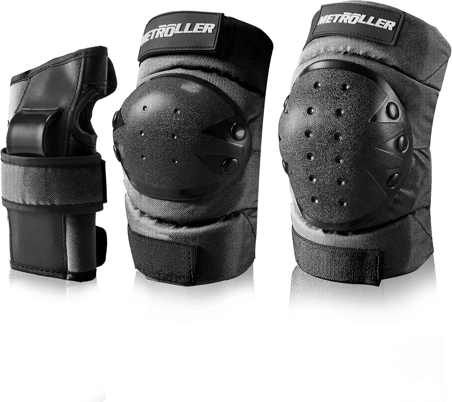 METROLLER Adult & Kids Protective Gear Set for Men, Women Youth Knee Pads, Elbow Pads & Wrist Guards 3 in 1 for Skateboa
METROLLER Adult & Kids Protective Gear Set for Men, Women Youth Knee Pads, Elbow Pads & Wrist Guards 3 in 1 for Skateboa