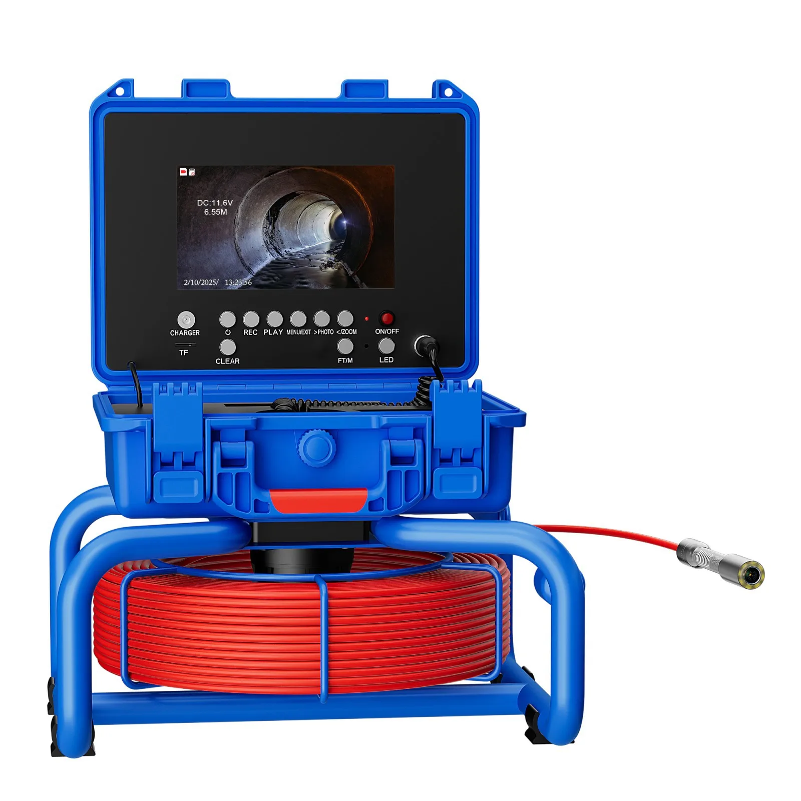 7 inch 1080P small pipe camera industrial endoscope video meter belt 512 transmitter positioning detector
7 inch 1080P small pipe camera industrial endoscope video meter belt 512 transmitter positioning detector