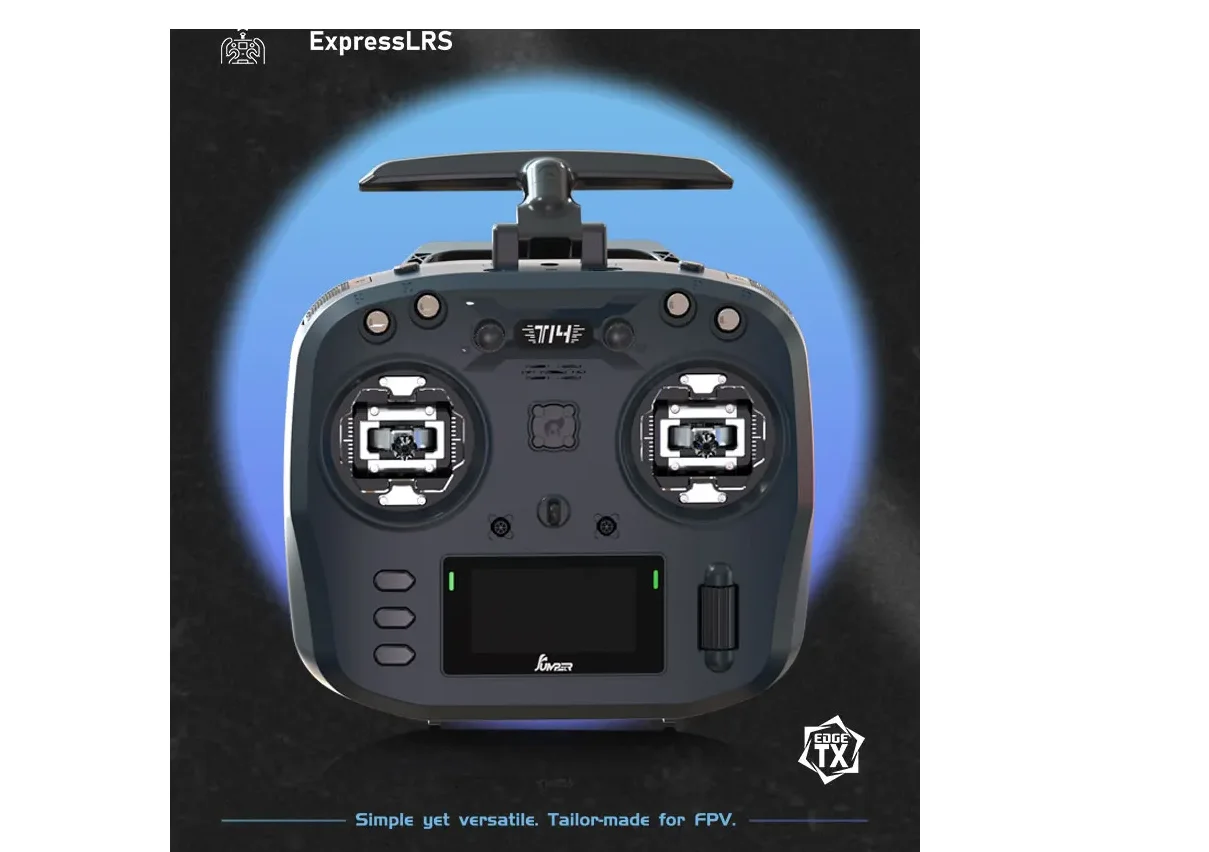 Jumper T14 2.4Ghz/915Mhz 1W ELRS Remote Control CNC Hall Sensor Gimbals Bi-directional Foldable Antenna OLED Display FPV Drone
Jumper T14 2.4Ghz/915Mhz 1W ELRS Remote Control CNC Hall Sensor Gimbals Bi-directional Foldable Antenna OLED Display FPV Drone