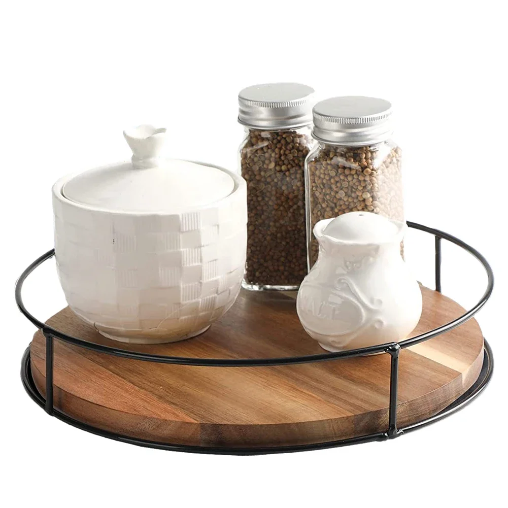 360 Degree Rotating Turntable Organizer Versatile Lazy Susan Turntable Round Wooden for Cabinet Dining Table
360 Degree Rotating Turntable Organizer Versatile Lazy Susan Turntable Round Wooden for Cabinet Dining Table