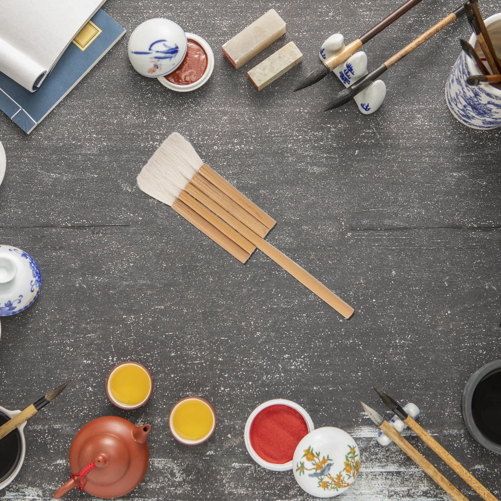 Handcrafting Chinese Calligraphy Brush Multi-Function Wool Hair Ergonomic Wood Handle Tool for Watercolor Oil Painting
Handcrafting Chinese Calligraphy Brush Multi-Function Wool Hair Ergonomic Wood Handle Tool for Watercolor Oil Painting