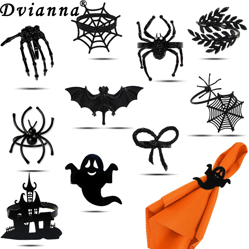 6Pcs Halloween Napkin Rings Black Napkin Holders for Gothic Horror Dinnerware Home Halloween Spooky Party Supplies Table Decor
6Pcs Halloween Napkin Rings Black Napkin Holders for Gothic Horror Dinnerware Home Halloween Spooky Party Supplies Table Decor