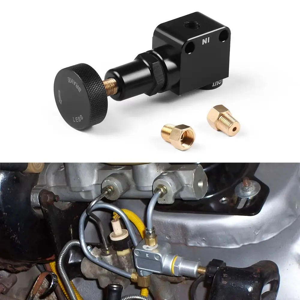 1/8-27 NPT Brake Bias Proportioning Valve Performance Screw Knob Type Pressure Regulator Adjustable Regulator Pressure Control
1/8-27 NPT Brake Bias Proportioning Valve Performance Screw Knob Type Pressure Regulator Adjustable Regulator Pressure Control