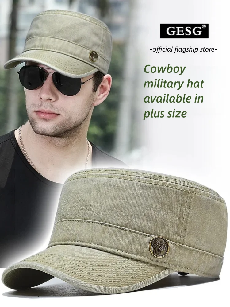 New Big Head Waist Hat Men's Flat Top Hat Washed and Used Cowboy Hat Men's Outdoor Casual Baseball Hat Adjustable
New Big Head Waist Hat Men's Flat Top Hat Washed and Used Cowboy Hat Men's Outdoor Casual Baseball Hat Adjustable